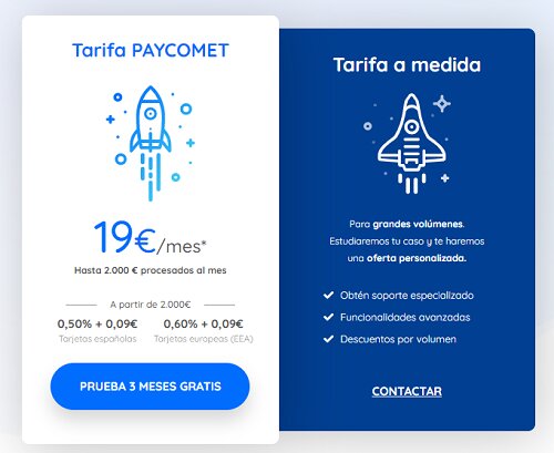 tarifas de paycomet la mejor pasarela de pagos