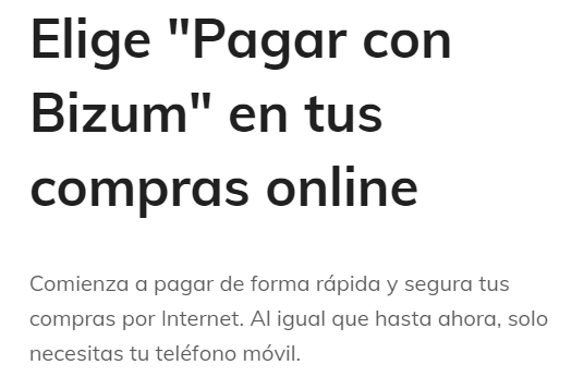 como pagar con bizum online