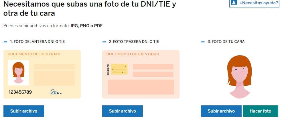 Las fotos deben ser claras. Todas las letras deben poder leerse. 