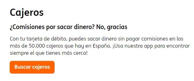 Buscador de Cajeros ING