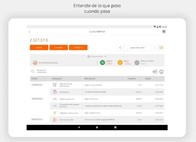 Área de Clientes de ING Online