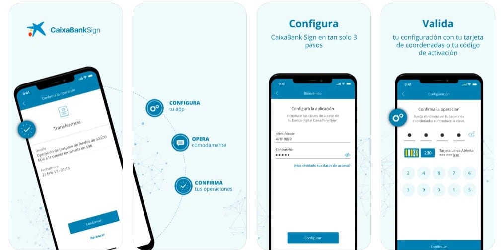 Características de CaixaBank Sign