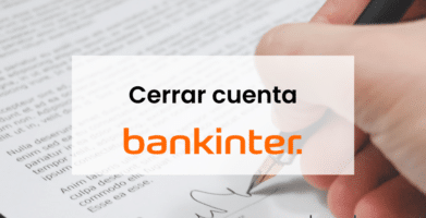 cerrar una cuenta bankinter